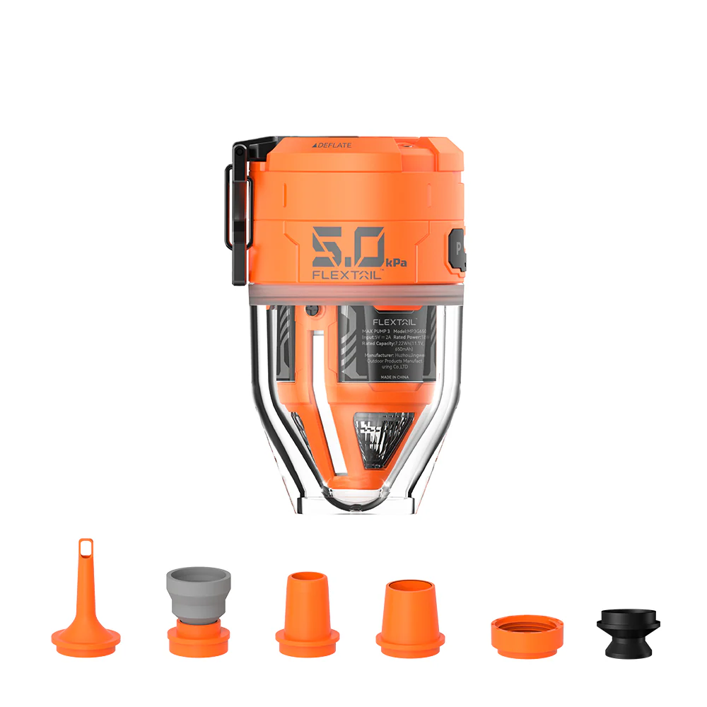 MAX PUMP 3 – Kraftig 2-i-1 oppladbar luftpumpe og lanterne