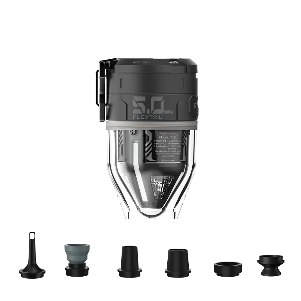 MAX PUMP 3 – Kraftig 2-i-1 oppladbar luftpumpe og lanterne